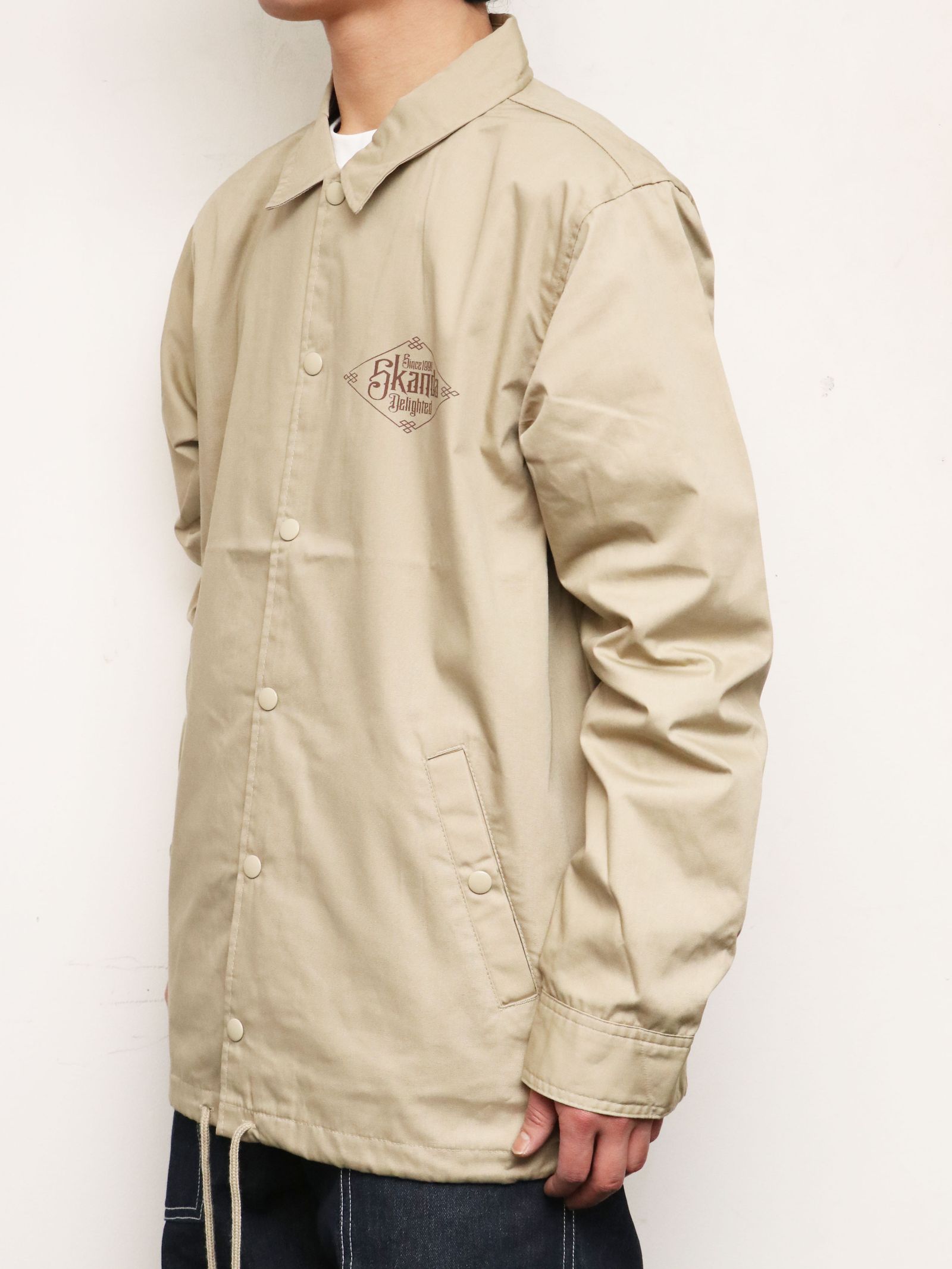 SKANDA ORIGNAL T/C コーチジャケット (ベージュ) / SKANDA ORIGNAL  T/C COACH JACKET (BEIGE)