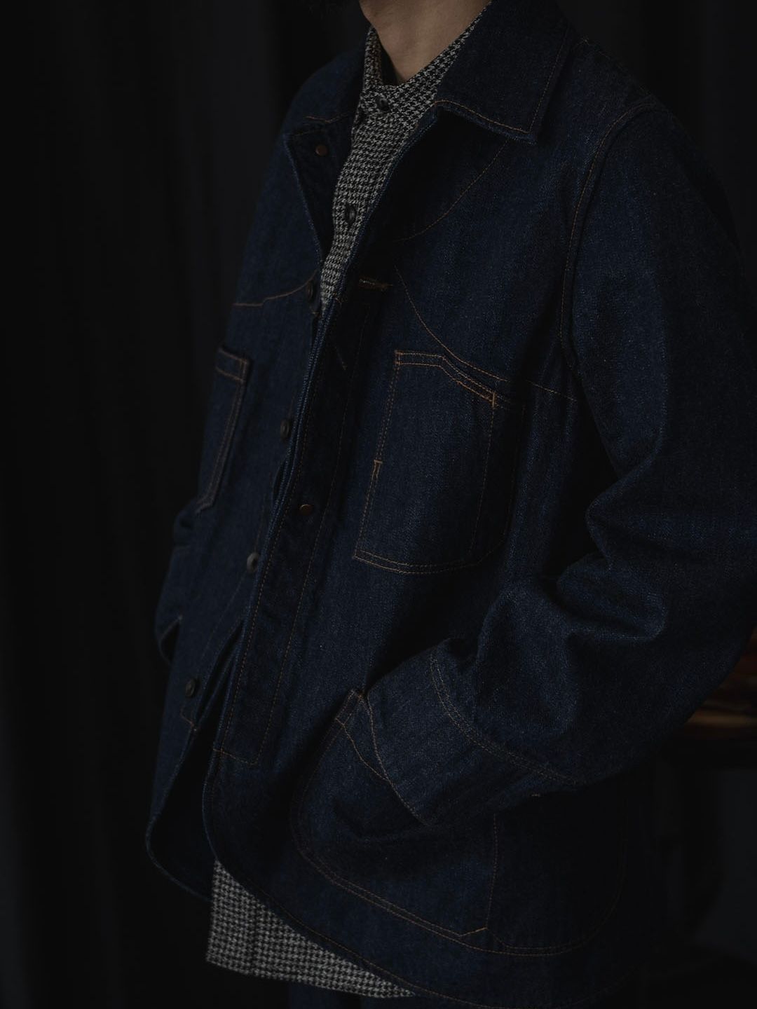 1910s 9oz DEATH VALLEY JACKET (DARK INDIGO)