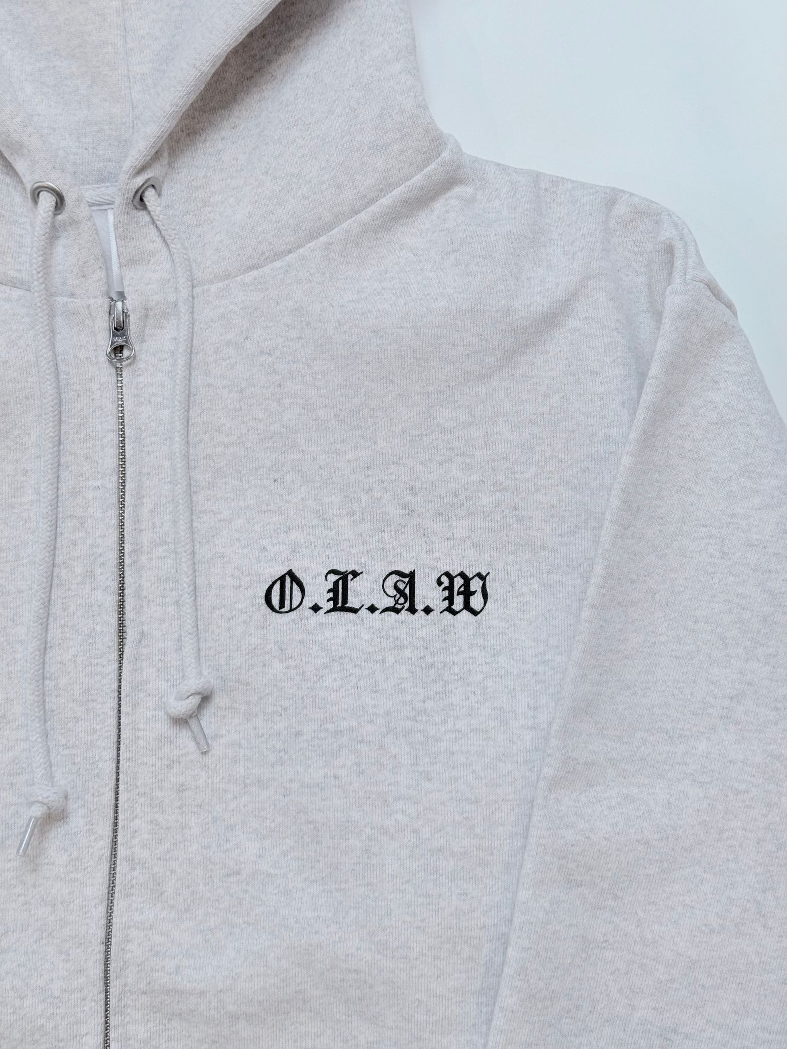 "ENCOUNTER" PHOTO FULL ZIP HOODIE (ASH GRAY)