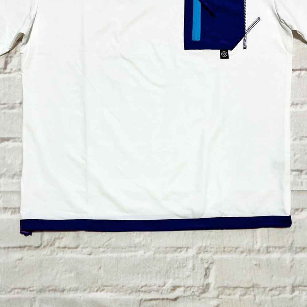 NYLON P/K TEE SH (WHT×PPL)