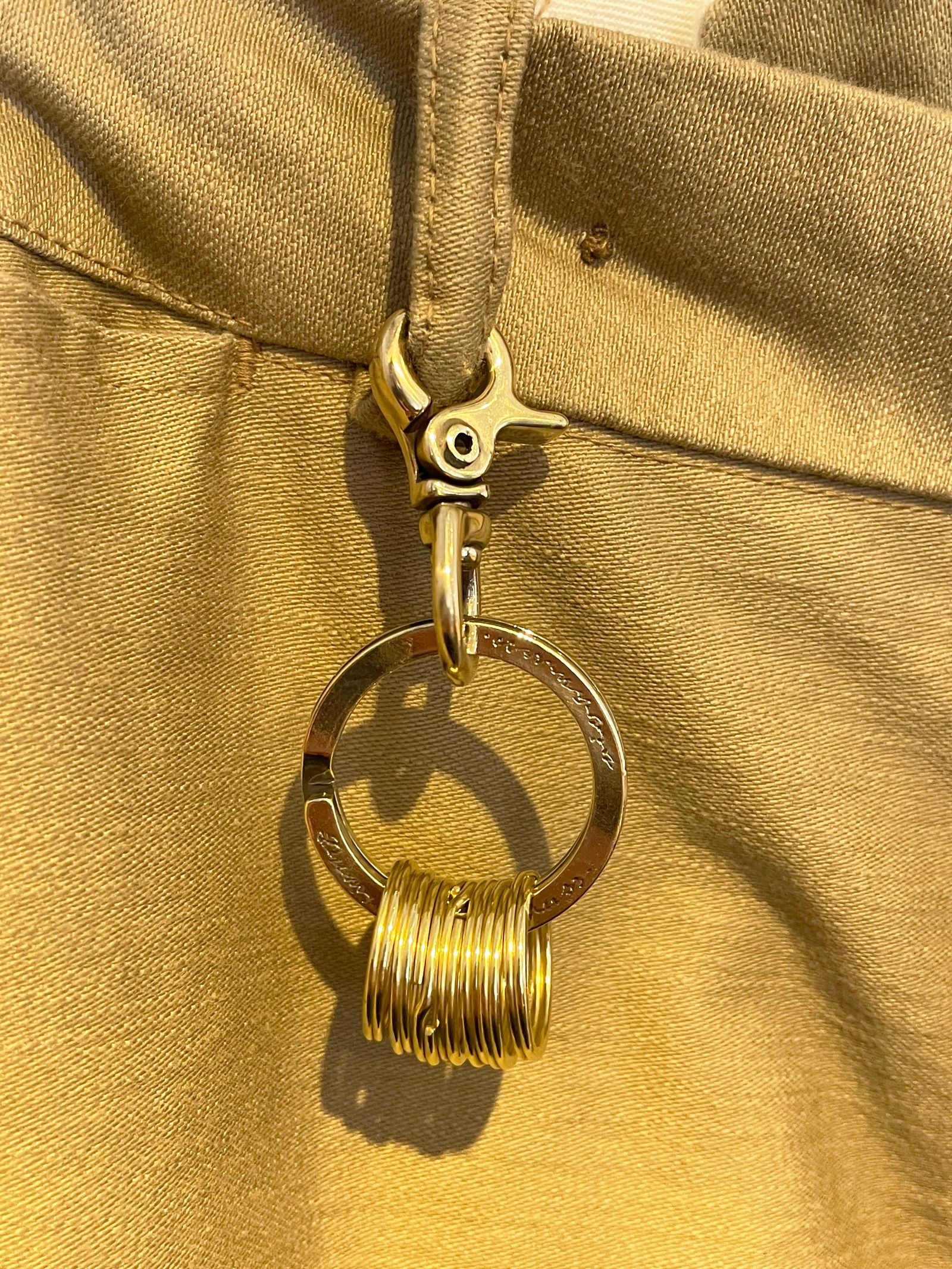 KEY CLIP (BRASS) (POLISH)