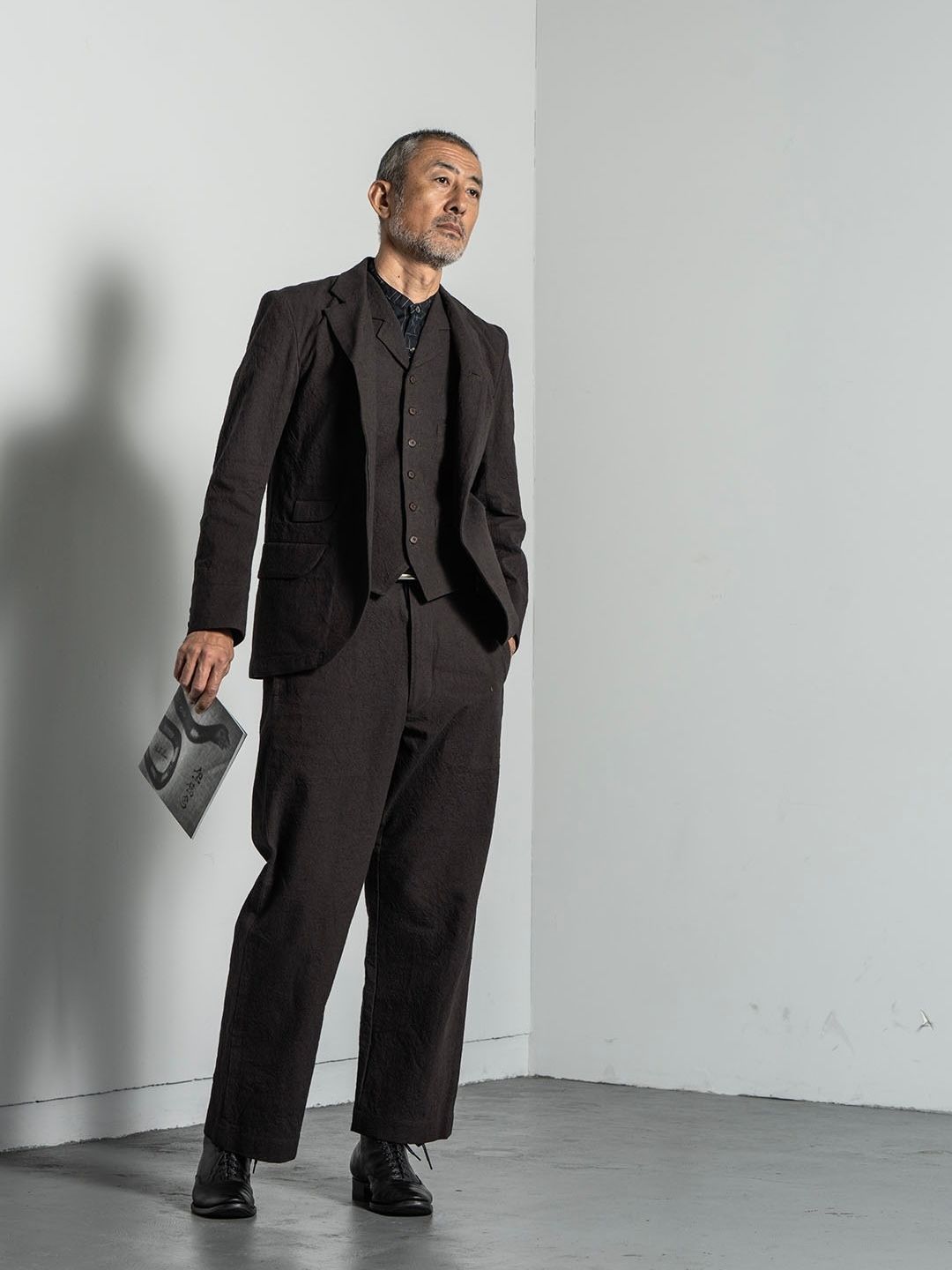 ANCIENT CLOTH BUTLER A JACKET (DEAD LEAF BROWN)