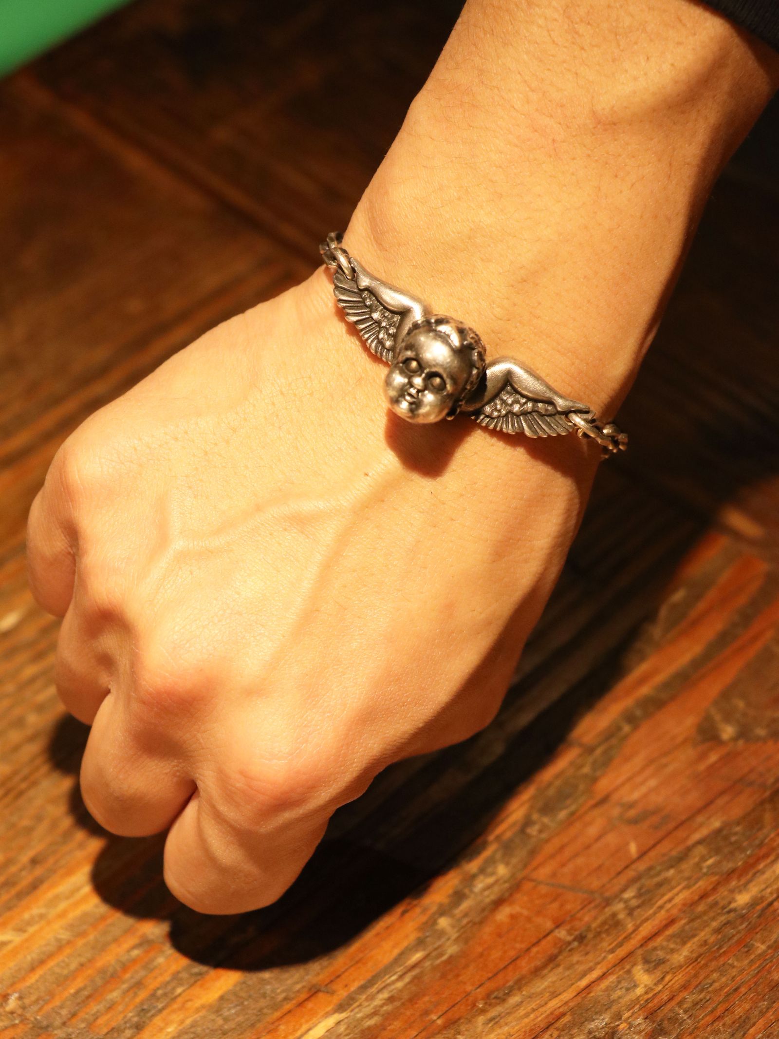 ニューライフブレスレット マウス&チーズチェーン /  "New Life" Bracelet w "Mouse & Cheese" (SILVER925×BRASS)