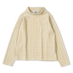 ケーブルジャカードハイネック (Women's)/アイボリー