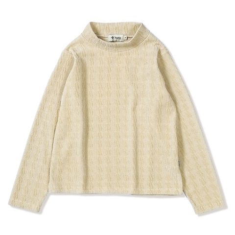 ケーブルジャカードハイネック (Women's)/アイボリー