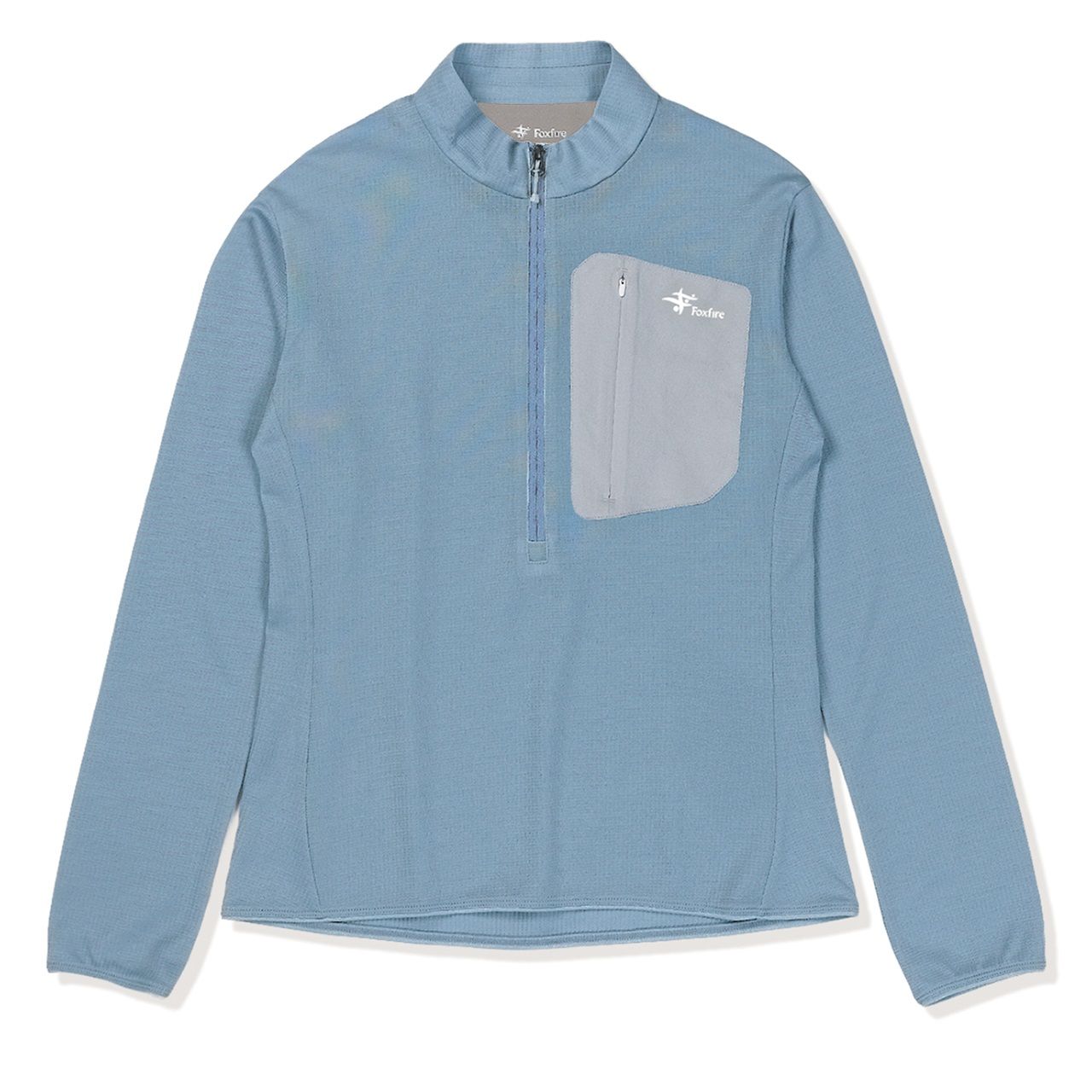 マイクログリッドウールハーフジップ (Women’s)/ライトブルー