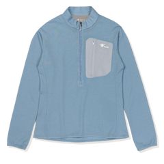 マイクログリッドウールハーフジップ (Women’s)/ライトブルー
