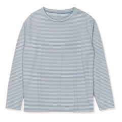 TSスムースボーダークルー (Women’s)/ライトブルー