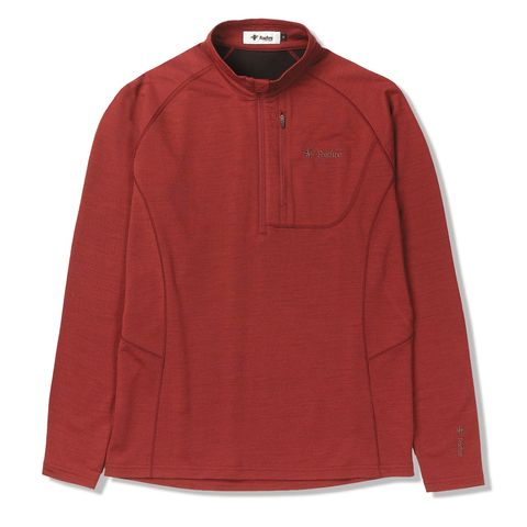 PPウールハーフジップ(Men's)/アイアンレッド