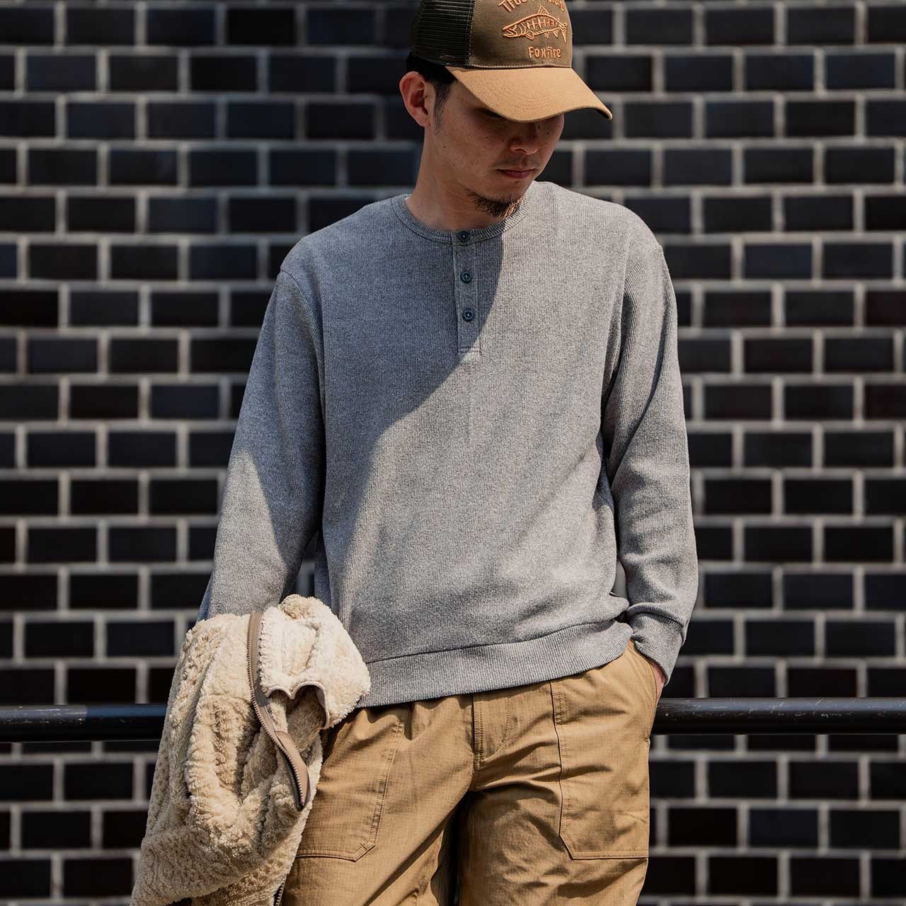 ミニワッフルヘザーヘンリー (Men's)/グラナイトサンド