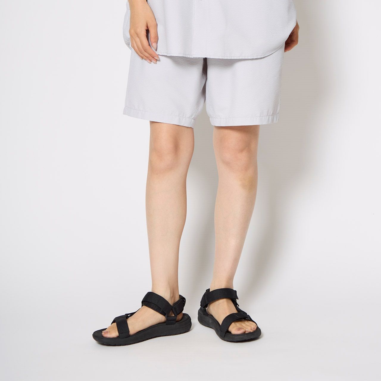 FISHDOMショーツ /ライトグレー