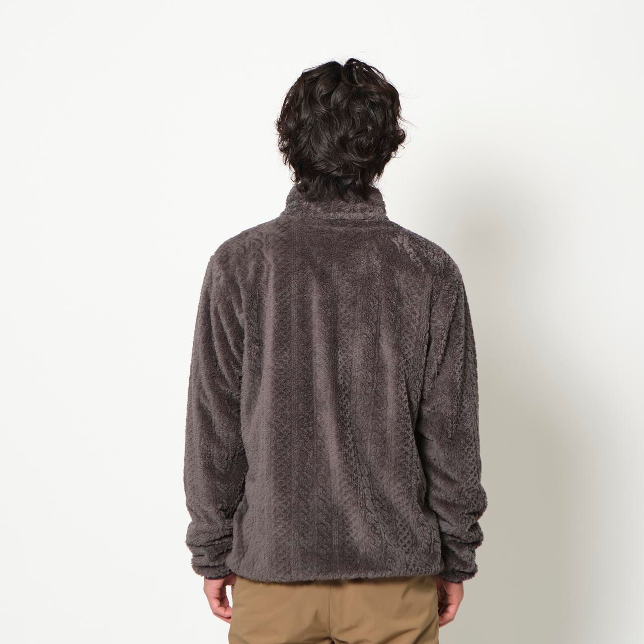 シャギーフリースフルジップ (Men's)/ベージュ