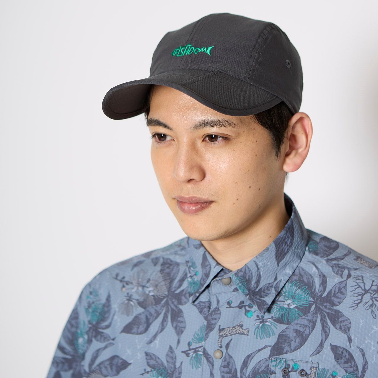 FISHDOMキャップ/チャコール