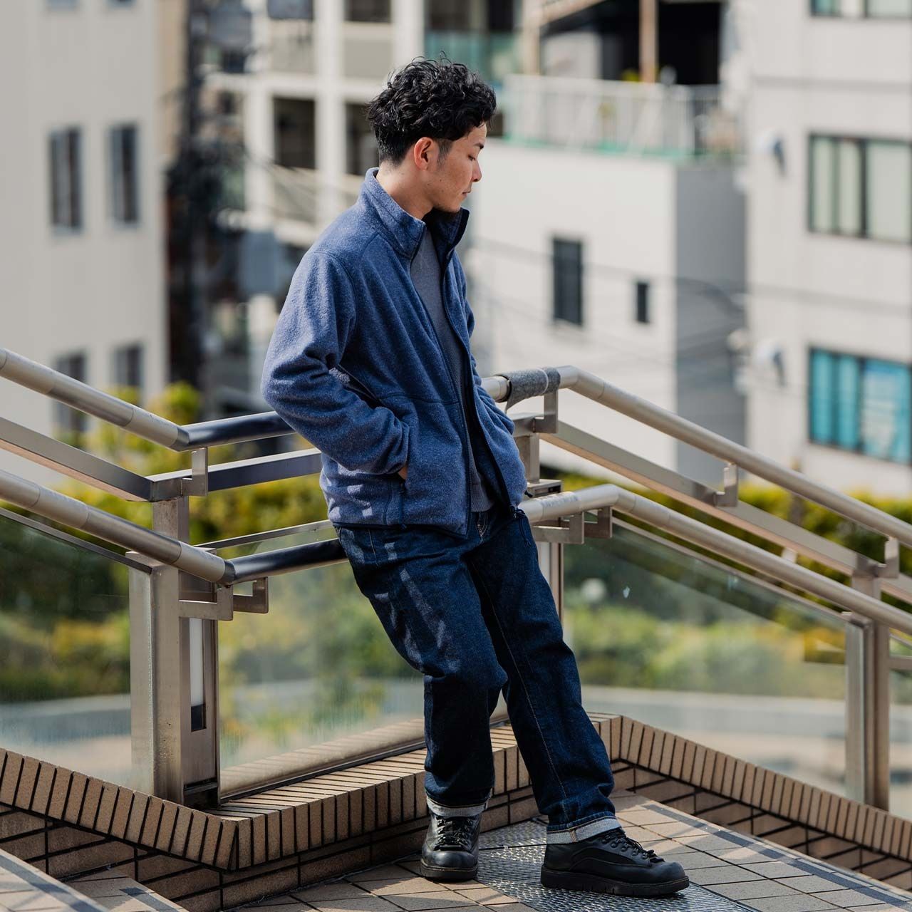 サーマルセーブルフルジップ (Men's)/ネイビー