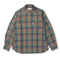 TSメランジチェックシャツ(Women's)/アッシュグリーン
