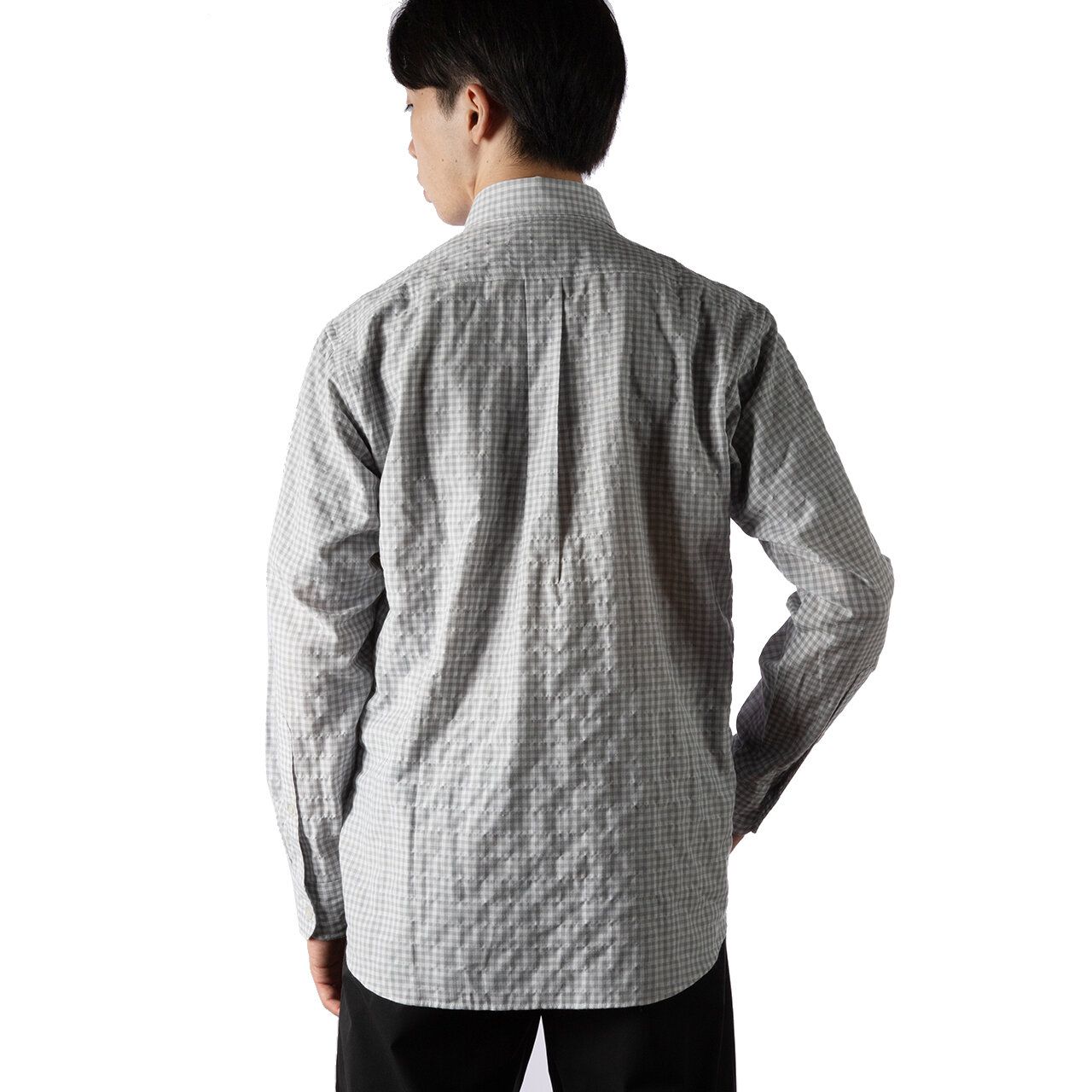 TSサッカーギンガムシャツ(Men's)/ブラック