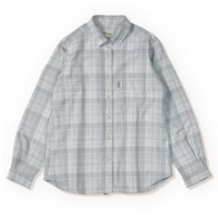 TSメランジチェックシャツ(Women's)/ライトグレー