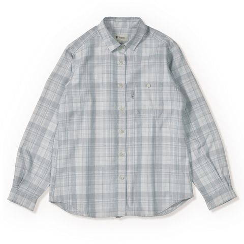 TSメランジチェックシャツ(Women's)/ライトグレー