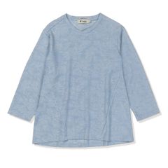 TSアイランドフラワージャカードクルー7/S (Women’s)/フェードブルー  Foxfire
