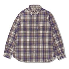 TSメランジチェックシャツ(Women's)/アイボリー
