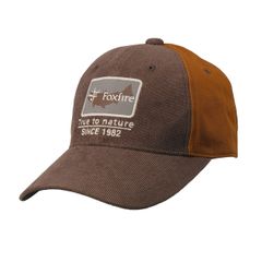 コーデュロイTrue to natureキャップ/ブラウン  Foxfire