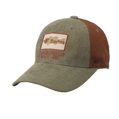 コーデュロイTrue to natureキャップ/オリーブ  Foxfire