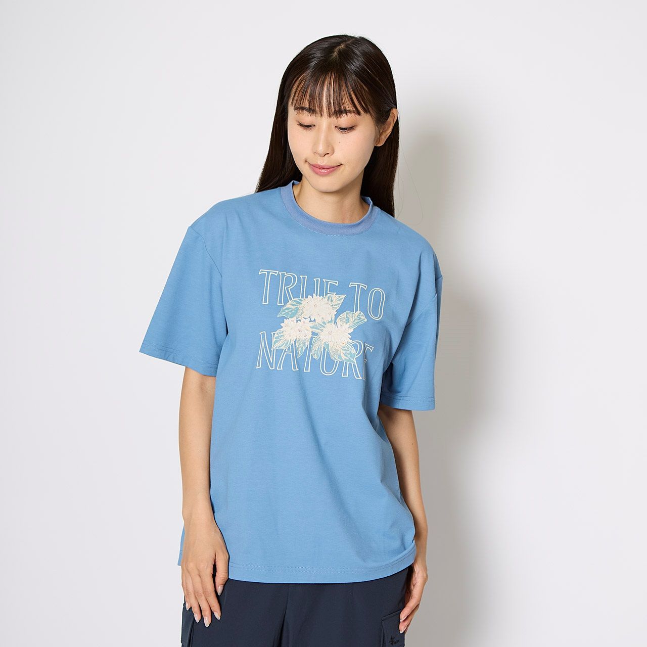 TSフラワーTTNティーS/S (Women’s)/パープル