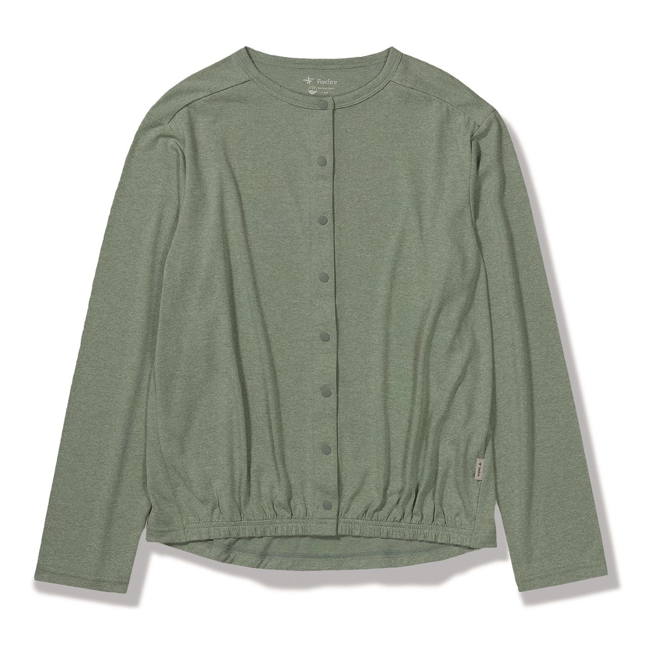 SCメランジスナップカーディ (Women's)/ライトグリーン
