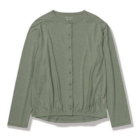 SCメランジスナップカーディ (Women's)/ライトグリーン