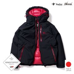 Foxfire × NANGA GORE-TEX WS フィッシングダウンジャケット 2026/ブラック×レッド