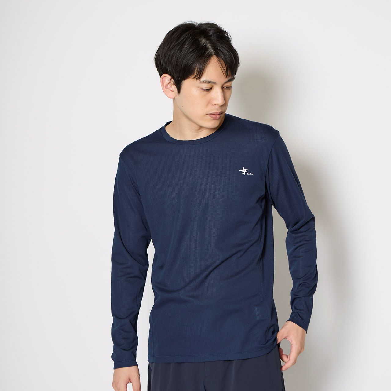 マイクログリッドウールクルー (Men's)/インクブルー