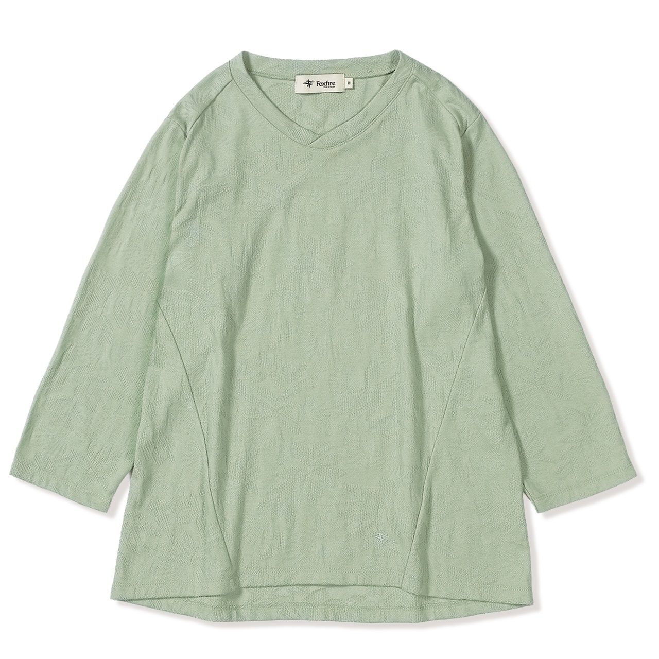TSアイランドフラワージャカードクルー7/S (Women’s)/ミストミント
