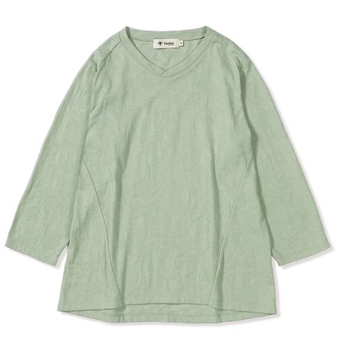 TSアイランドフラワージャカードクルー7/S (Women’s)/ミストミント