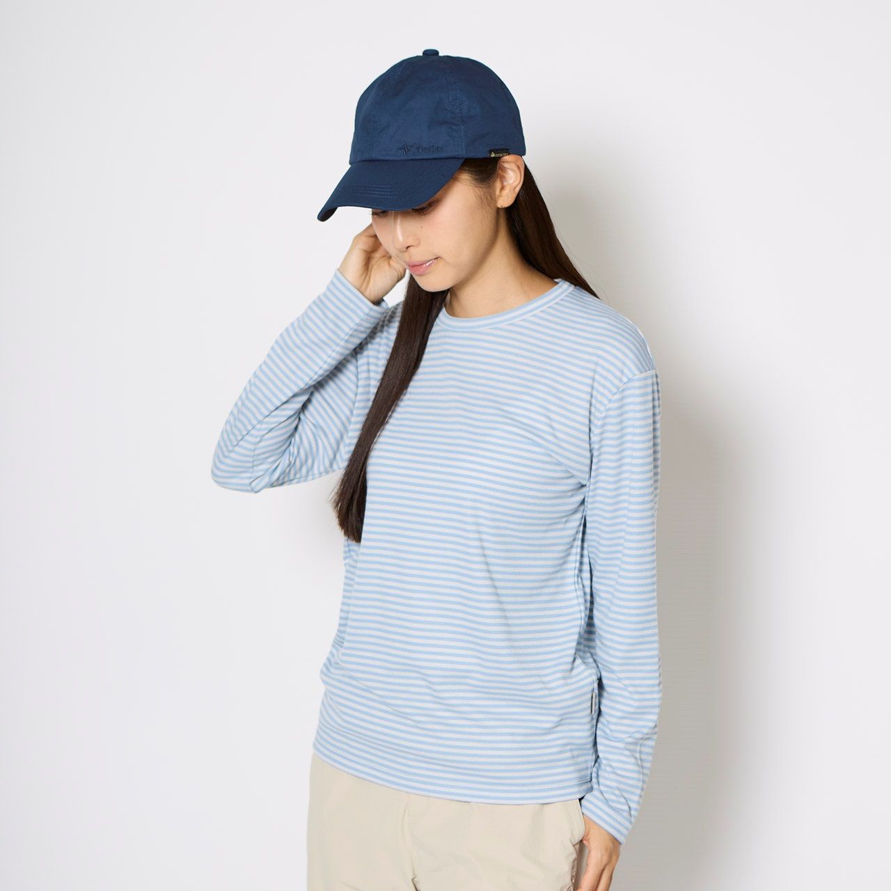 TSスムースボーダークルー (Women’s)/ライトブルー