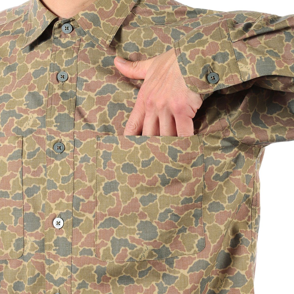 フィッシュアイカモシャツ(Men's)/ブラウンカモ