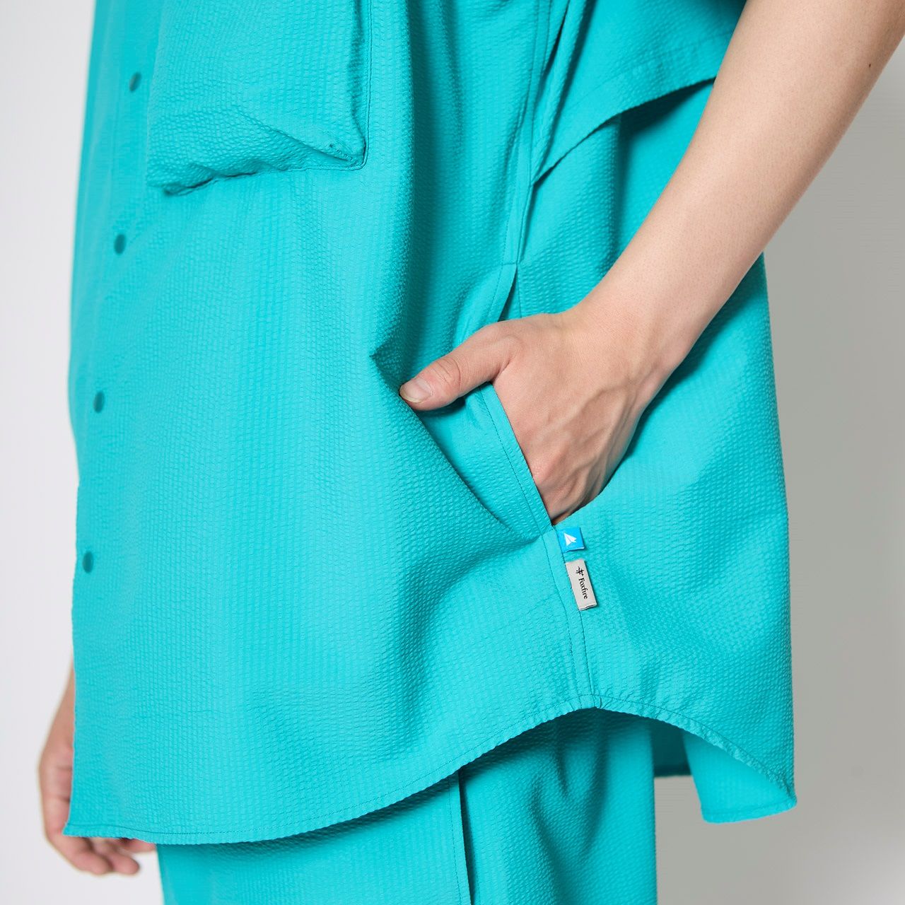 FISHDOMシャツS/S /ライトグレー