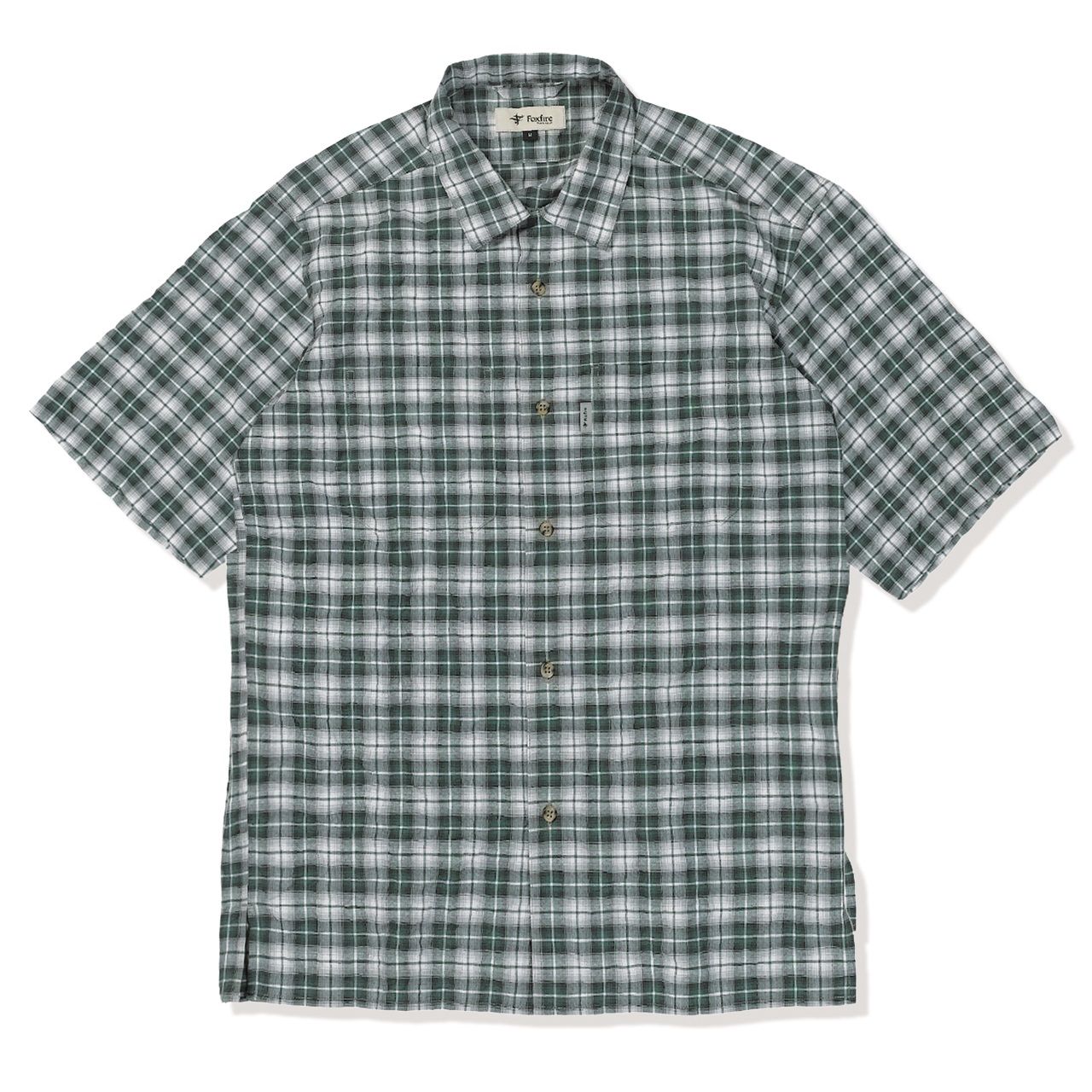 CシールドバンピーチェックシャツS/S (Men's)/グリーン