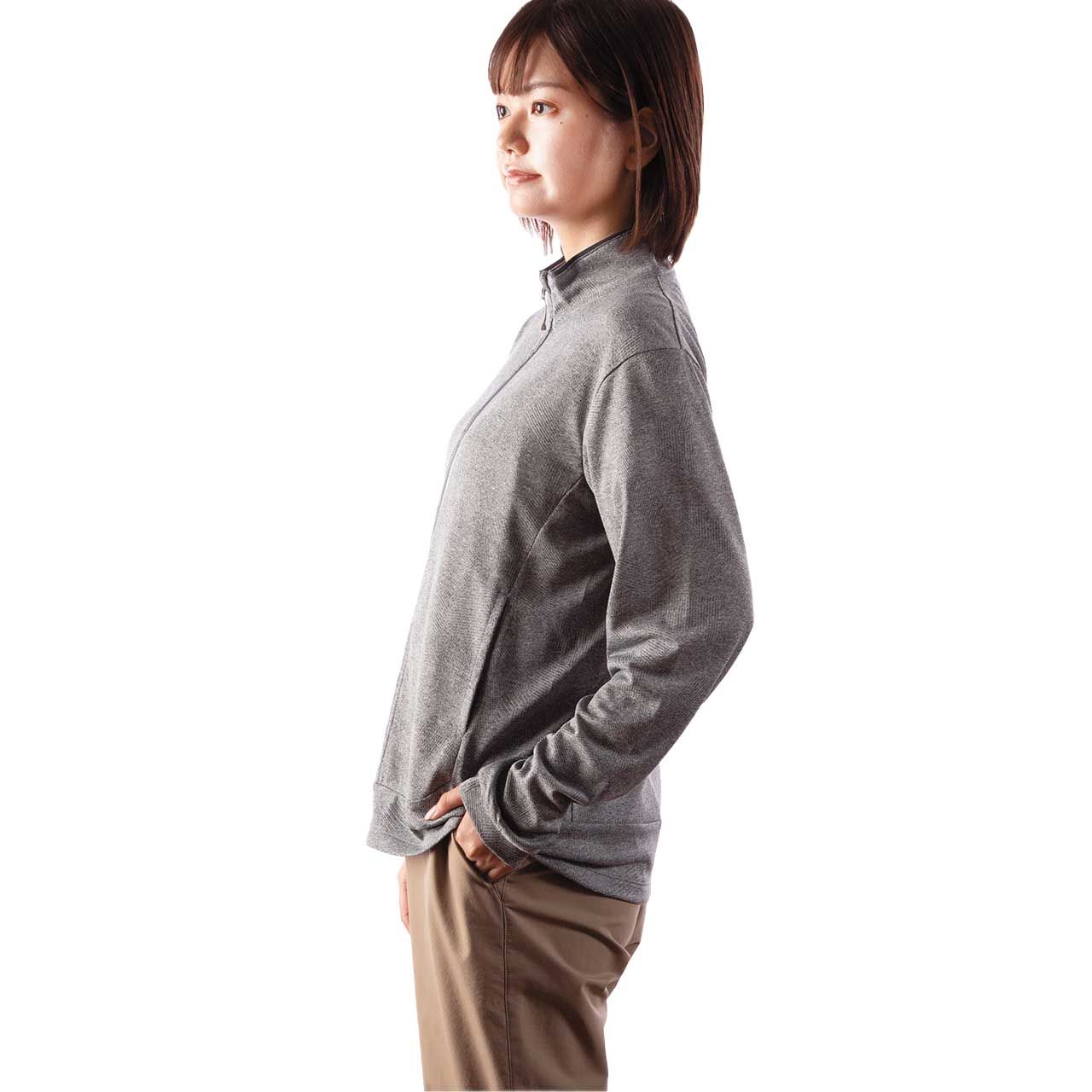SCウィンドパスフルジップ(Women's)/ライトグレー