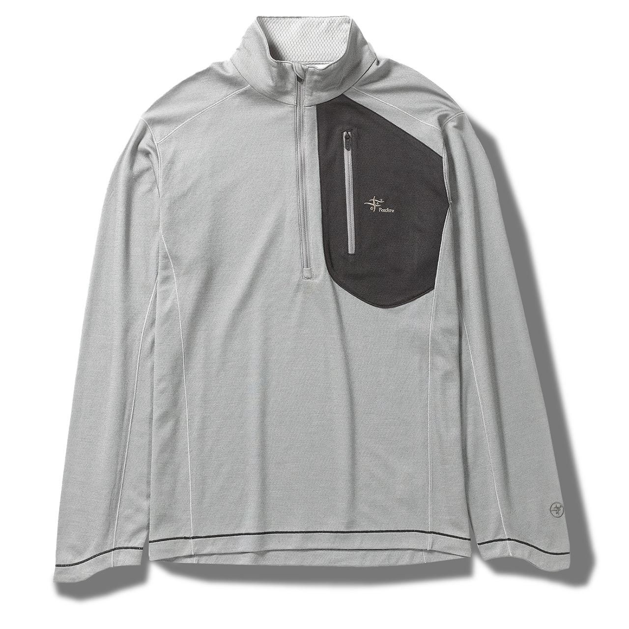 TSウールハーフジップ(Men's)/グレー