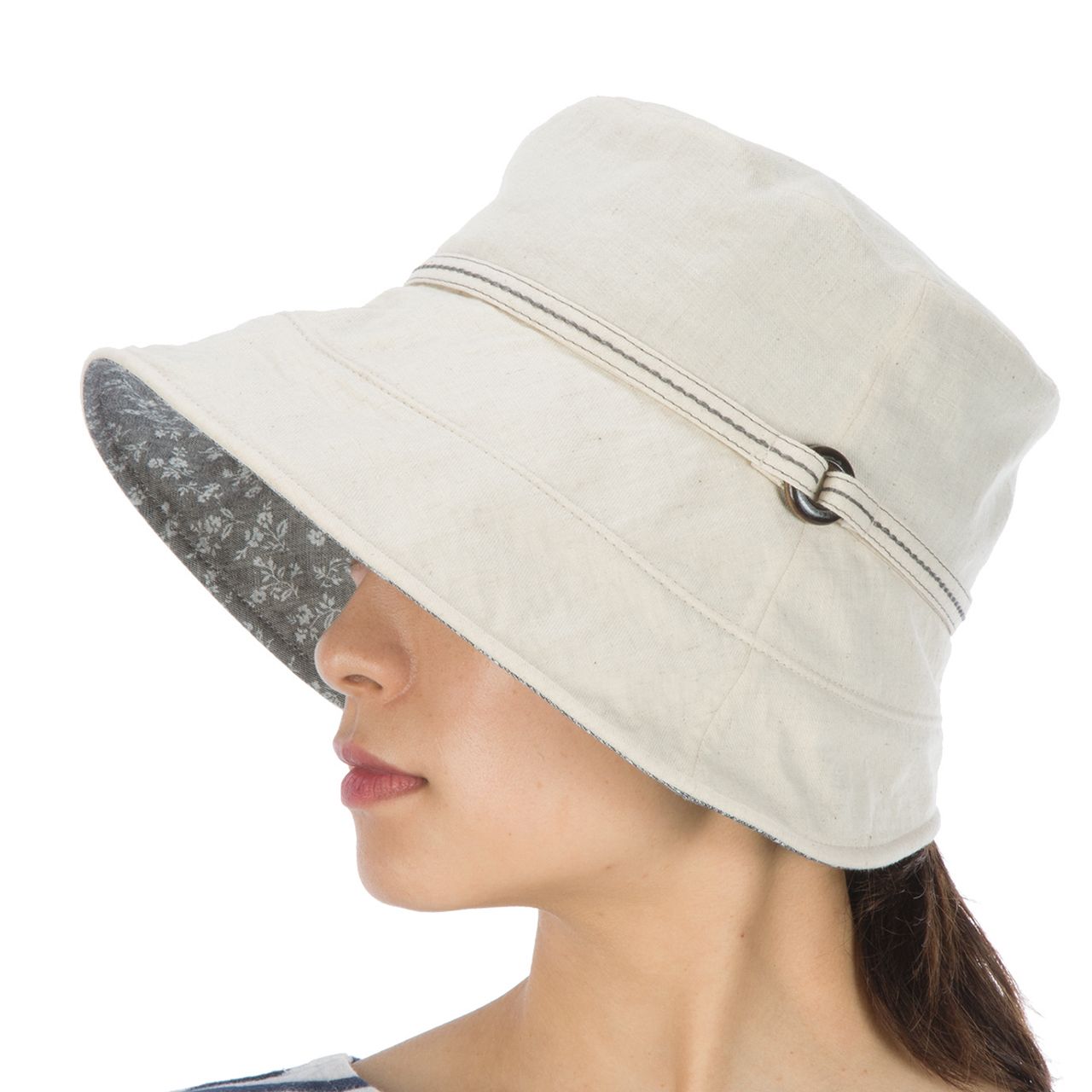 ディープブリムリネンハット (Women's)/カーキ
