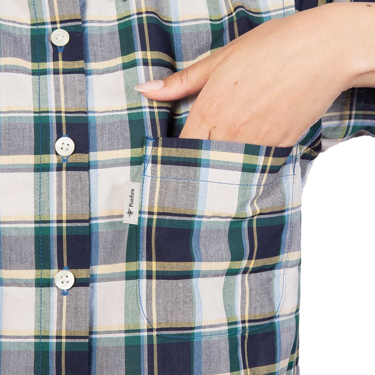 CシールドプレザントシャツS/S(Women's)/グリーン