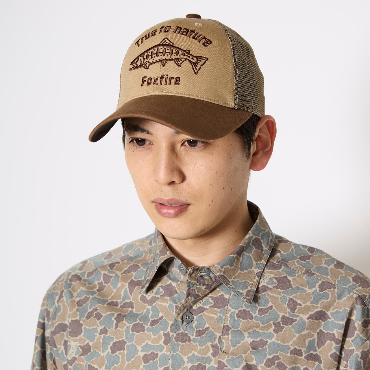 True to nature トラッカーキャップ/ネイビー