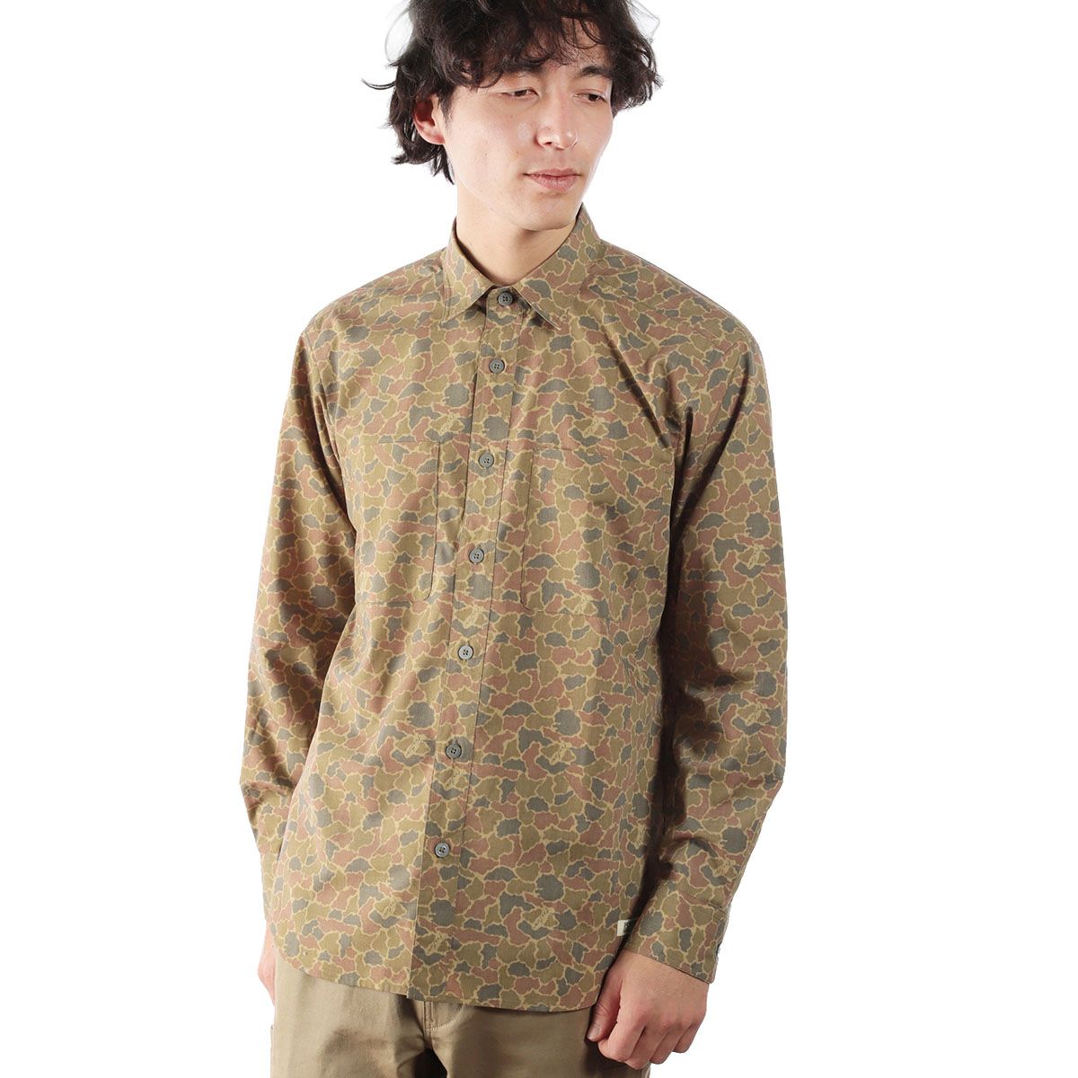 フィッシュアイカモシャツ(Men's)/ブラウンカモ