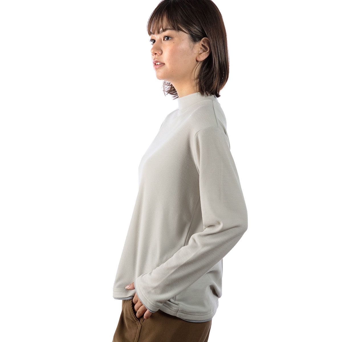TSサーマルスムースモック(Women's)/サンド