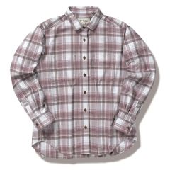 TSラフチェックシャツ(Women's)/モーブピンク  Foxfire
