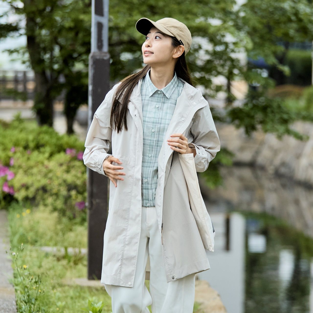 ワフトミドルコート (Women's)/アイボリー