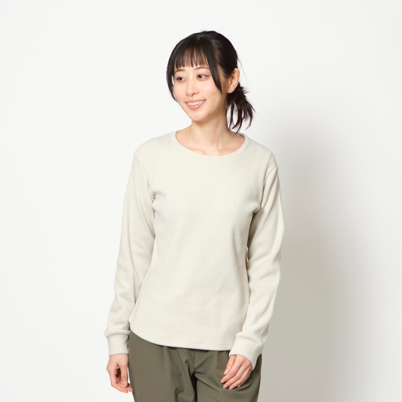 ミニワッフルヘザークルー (Women's)/ネイビー