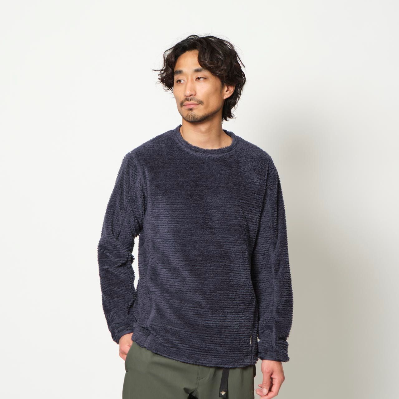 クラウドサーモクルー (Unisex)/ネイビーグレー