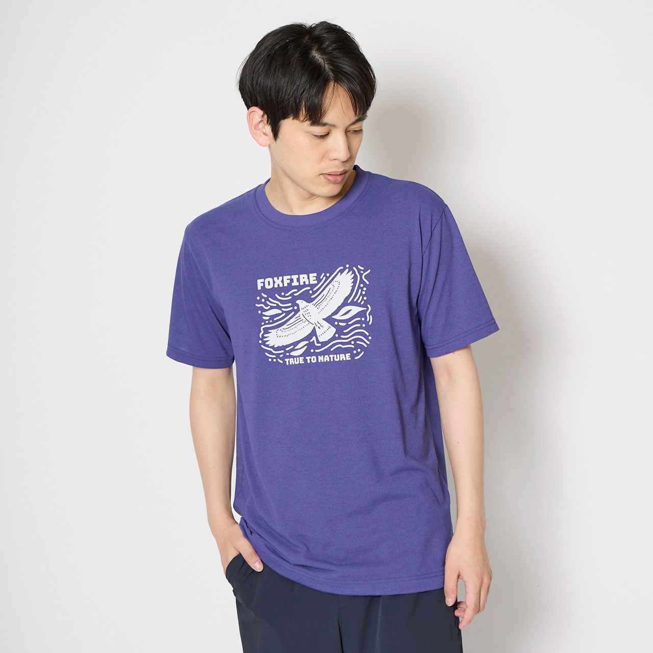 CシールドイーグルティーS/S (Men's)/グレー