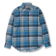 Cシールドフレッシュチェックシャツ (Men's)/ブルー